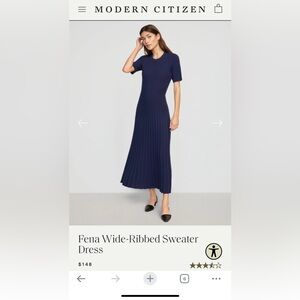 Modern Citizen Fena Wide-Ribbed Sweater Dress